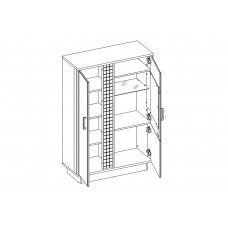 Kumode ar stiklu DORIAN DN5